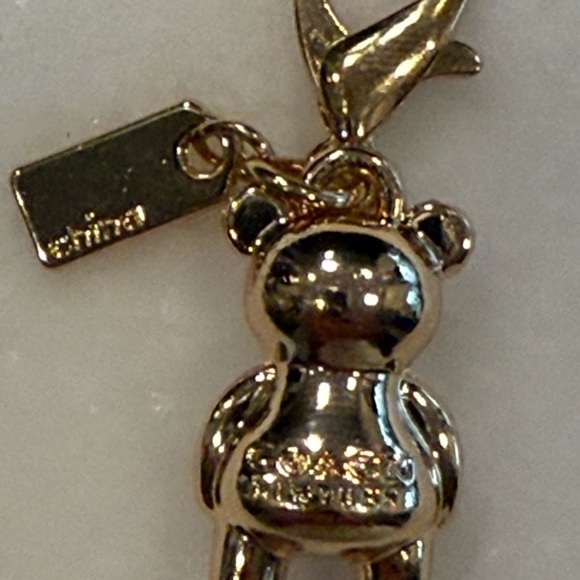 COACH Bear Gold Mini Handbag Charm or Zipper Pull NWOT - Picture 6 of 6